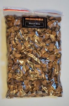 BBQ Woodchips Muscatwein aus Barriquefässern 200g